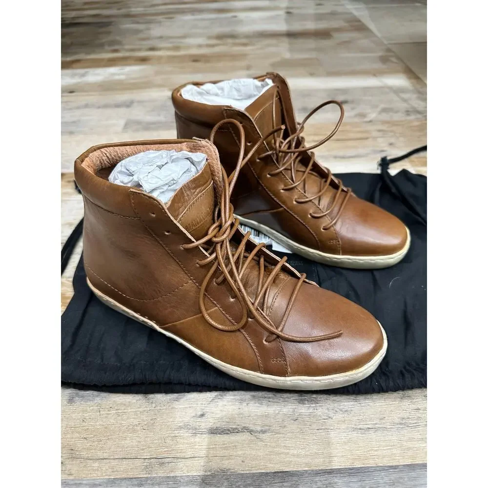 MAN X ONE‎ TEASPOON MENS LEATHER CHELSEA BOOTS BROWN NEW EU41/US10 RET$380